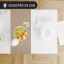 Ver imagem 6 de 1 Caminho Trilho Mesa Impermeável PVC Juta Bege 42x140