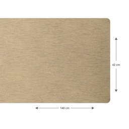 1 Caminho Trilho Mesa Impermeável PVC Juta Bege 42x140 - 5