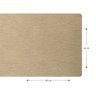 1 Caminho Trilho Mesa Impermeável PVC Juta Bege 42x140 - 5
