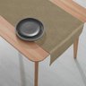 1 Caminho Trilho Mesa Impermeável PVC Juta Bege 42x140 - 4
