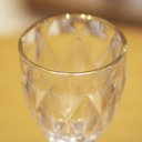 Ver mais imagens de Taça de Vidro com Borda Dourada Diamond Cor Transparente Água 300ml Class Home