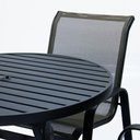 Ver imagem 4 de Kit 2 Chaises 1 Mesa 4 Cadeiras 1 Mesinha Ombrelone com Base Preto