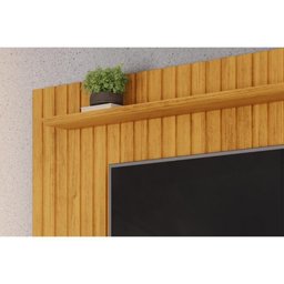 Painel Home P-tv até 70 Polegadas Isac 180 C- Prateleira e Bancada 183x175cm Cedro-bali Dj Móveis - 2