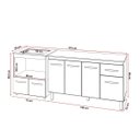 Ver imagem 3 de Armário Gabinete Camila 138 Cm com Tampo Tampão e Balcão Evelyn para Cooktop 4 Bocas Branco