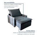 Ver imagem 4 de Poltrona do Papai Retrátil e Reclinável Base Madeira Maciça Paris