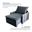 Ver imagem 5 de Poltrona do Papai Retrátil e Reclinável Base Madeira Maciça Paris