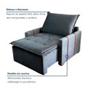 Ver imagem 6 de Poltrona do Papai Retrátil e Reclinável Base Madeira Maciça Paris