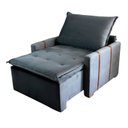 Ver imagem 2 de Poltrona do Papai Retrátil e Reclinável Base Madeira Maciça Paris