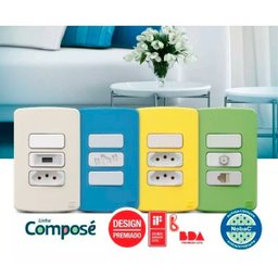 Conjunto 4x4 2 Tomada 2p+t 10a Weg Composé - 5
