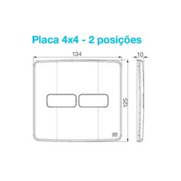 Conjunto 4x4 2 Tomada 2p+t 10a Weg Composé - 3