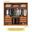 Ver mais imagens de Guarda Roupa Casal 6 Portas 6 Gavetas 201cm Dubai Yescasa Marrom/Cinamomo/Off White