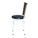 Ver imagem 4 de 6 Cadeiras para Mesa Branca Hawai Avelã Assento Floral:floral Preto