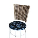Ver imagem 5 de 6 Cadeiras para Mesa Branca Hawai Avelã Assento Floral:floral Preto