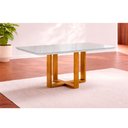 Ver imagem 4 de Conjunto Sala de Jantar 6 Lugares Barcelona 1.60x90 Mesa e Cadeiras Madeira Maciça Móveis Mundial