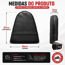 Ver imagem 3 de Almofada para Banco de Moto do Garupa D28 Antiderrapante Confortável 26x27x5cm Preta