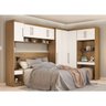 Guarda-Roupa Modulado Módena Composição 17 Casal 77017 Amêndola Touch / Branco Demóbile - 1