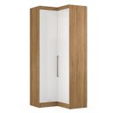 Ver imagem 1 de Armário de Canto em L Módena 2 Portas Modulado 78200 Amêndola Touch / Branco - Demóbile