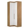 Armário de Canto em L Módena 2 Portas Modulado 78200 Amêndola Touch / Branco - Demóbile - 1