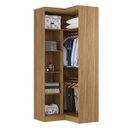 Ver imagem 2 de Armário de Canto em L Módena 2 Portas Modulado 78200 Amêndola Touch / Branco - Demóbile