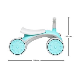 Bicicleta Infantil de Equilíbrio Scooter 4 Rodas Verde - Buba - 8
