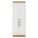Ver imagem 6 de Guarda-Roupa Modulado Módena Composição 1 Casal 77001 Amêndola Touch / Branco Demóbile