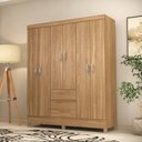 Ver imagem 1 de Guarda Roupa Casal Flash Ii 6 Portas 2 Gavetas Amendola Bnn Decor