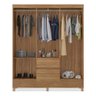Guarda Roupa Casal Flash Ii 6 Portas 2 Gavetas Amendola Bnn Decor - 3