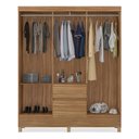 Ver imagem 3 de Guarda Roupa Casal Flash Ii 6 Portas 2 Gavetas Amendola Bnn Decor