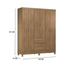 Ver imagem 6 de Guarda Roupa Casal Flash Ii 6 Portas 2 Gavetas Amendola Bnn Decor