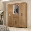 Ver imagem 2 de Guarda-Roupa Casal 8 Portas Munique com Espelho 82060El Amêndola Touch Demóbile