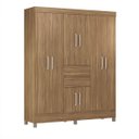 Ver imagem 1 de Guarda-Roupa Casal 8 Portas Munique 82060 Amêndola Touch Demóbile