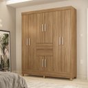 Ver imagem 2 de Guarda-Roupa Casal 8 Portas Munique 82060 Amêndola Touch Demóbile