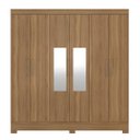 Ver imagem 2 de Guarda-Roupa Casal 6 Portas Prático com Espelho 63020El Amêndola Touch Demóbile