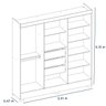Guarda-Roupa Casal 6 Portas Prático com Espelho 63020El Amêndola Touch Demóbile - 5