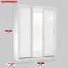 Guarda Roupa Casal 3 Portas com Espelho e 2 Gavetas Vero - Branco - 2