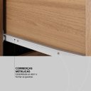 Ver imagem 6 de Guarda Roupa Casal 3 Portas com Espelho e 2 Gavetas Residence - Amêndola Touch/off White
