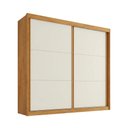 Ver imagem 1 de Guarda-roupa Casal Mali 2 Portas 3 Gavetas 100% Mdf Peroba/off White - Europa Móveis