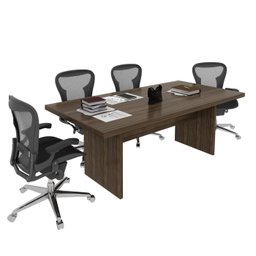 Mesa para Escritório de Reunião 2,00x1,00m Vcor Rústico Me4119 Tecno Mobili - 2