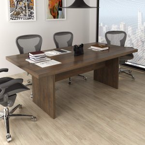 Mesa para Escritório de Reunião 2,00x1,00m Vcor Rústico Me4119 Tecno Mobili