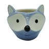 Enfeite Porta Joias Vaso Raposa De Porcelana 10x9x8cm - AZ - 1