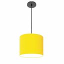 Ver imagem 1 de Lustre Luminária Pendente Vivare Free Lux Pe-4106pr Cúpula em Tecido 20x25cm