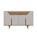 Ver imagem 6 de Aparador Tâmisa com 4 Portas e Nichos Internos Soft Close - Off/ Cinamomo