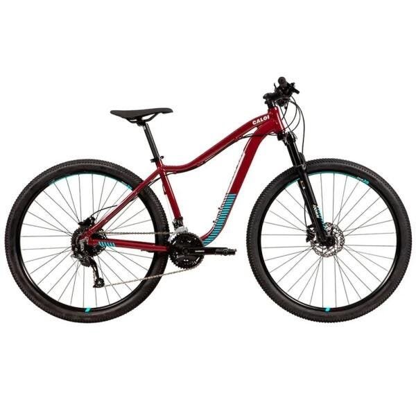 Bicicleta MTB Caloi Atacama Feminina Aro 29 - 2021 - 17" - 27 Velocidades - Vinho