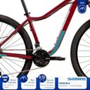 Ver imagem 6 de Bicicleta MTB Caloi Atacama Feminina Aro 29 - 2021 - 17" - 27 Velocidades - Vinho