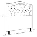 Ver imagem 5 de Cabeceira Cama Box Casal 140cm Imperial J02 Suede Vinho - Mpozenato
