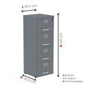 Ver imagem 4 de Arquivo de Madeira 4 Gavetas Of04gp25