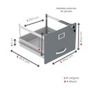 Ver imagem 7 de Arquivo de Madeira 4 Gavetas Of04gp25