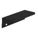 Ver imagem 1 de Puxador para Móveis Sottile 160 Mm Zen Preto Sobrepor para Mdf 18mm