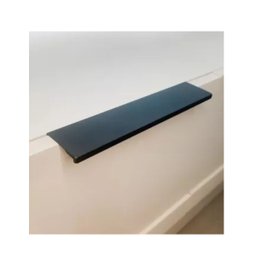 Puxador para Móveis Sottile 160 Mm Zen Preto Sobrepor para Mdf 18mm - 2