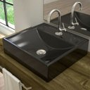 Ver imagem 1 de Cuba para Banheiro Quadrada Preto Q39 - Compace